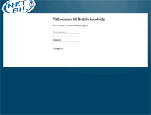 Tablet Screenshot of customer.netbil.se